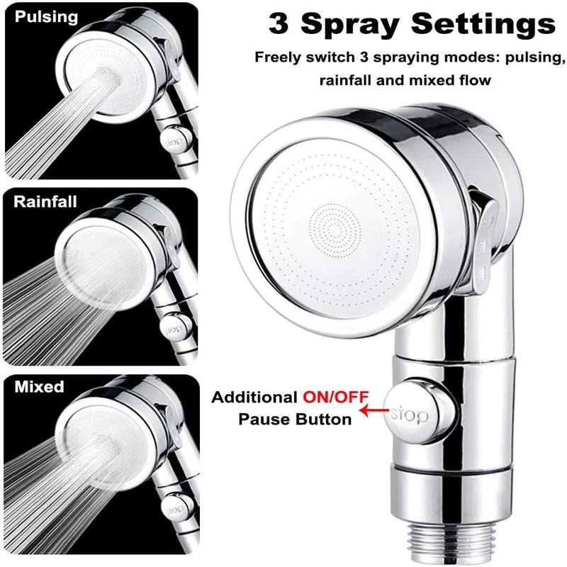 3-Way Faucet Diverter with Shower Head - Multi-Function for Salon & Home - Loovy #