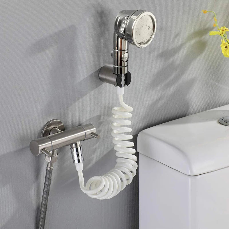 3-Way Faucet Diverter with Shower Head - Multi-Function for Salon & Home - Loovy #
