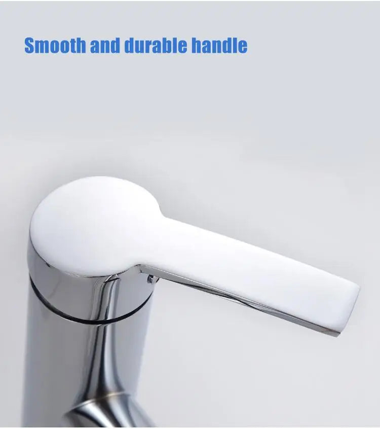Single Handle Pull-Out Bathroom Basin Faucet – Modern Design for Hot and Cold Water - Loovy #