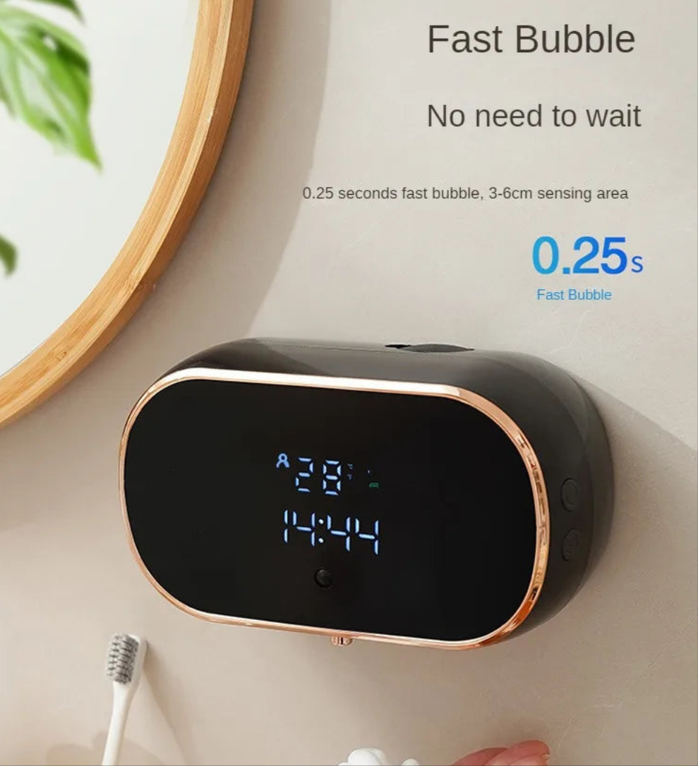 Intelligent Wall Mounted Sensing Soap Dispenser with Non-contact Infrared Bubbles Suitable for Kitchens and Bathrooms - Loovy #