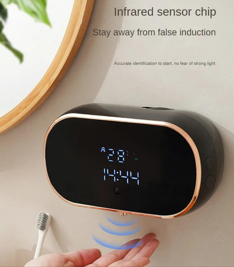 Intelligent Wall Mounted Sensing Soap Dispenser with Non-contact Infrared Bubbles Suitable for Kitchens and Bathrooms - Loovy #