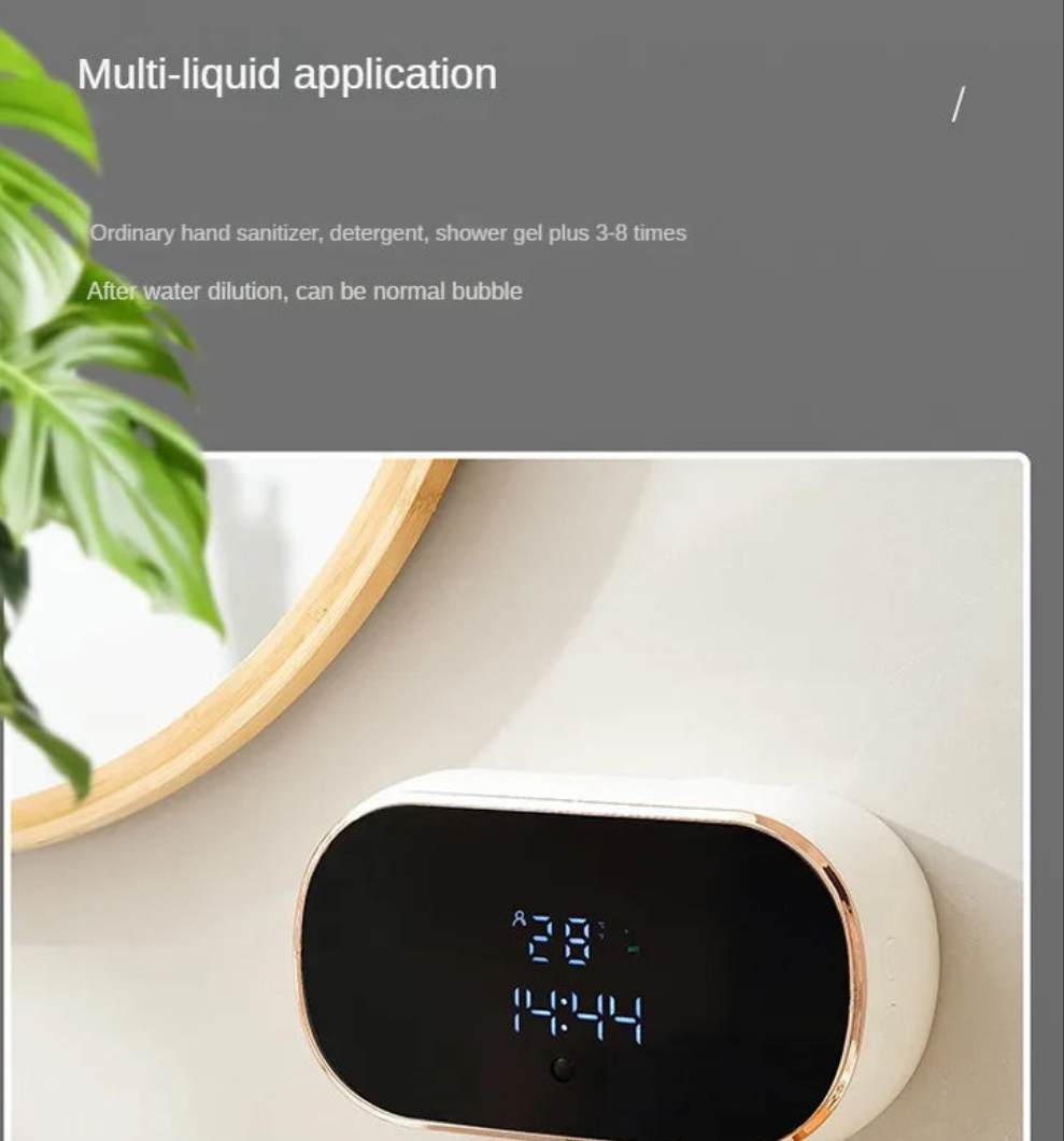 Intelligent Wall Mounted Sensing Soap Dispenser with Non-contact Infrared Bubbles Suitable for Kitchens and Bathrooms - Loovy #