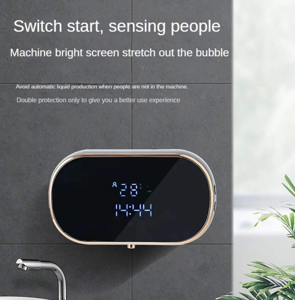 Intelligent Wall Mounted Sensing Soap Dispenser with Non-contact Infrared Bubbles Suitable for Kitchens and Bathrooms - Loovy #