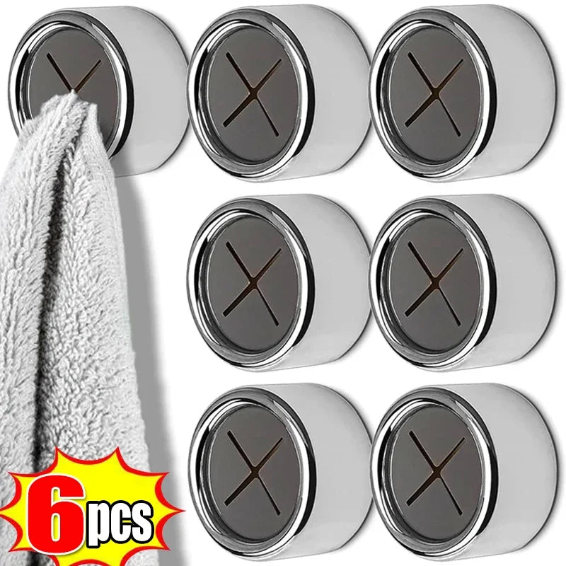 Self-Adhesive Towel Hooks - Wall Mounted for Bathroom & Kitchen - Loovy #