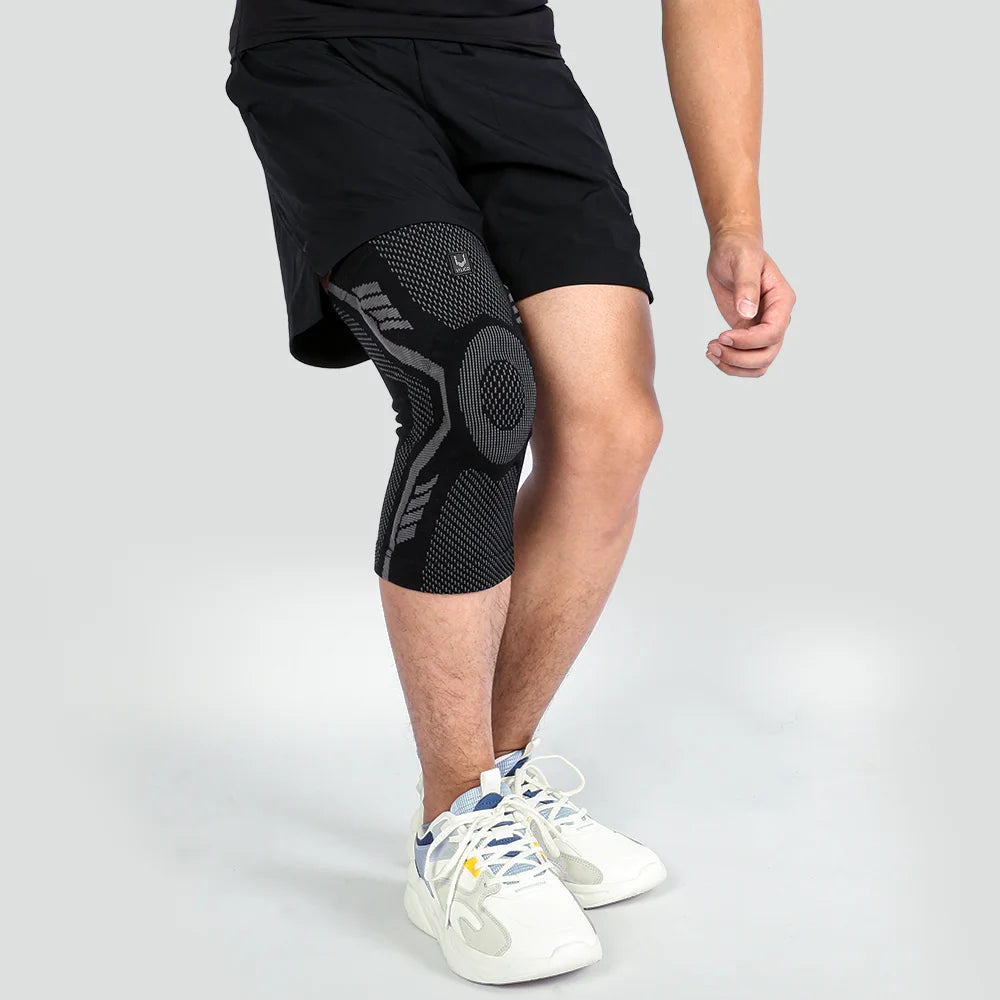 Professional Knee Support Brace for Seniors & Athletes - Compression Patella Sleeve with Shock-Absorbing Silicone | Arthritis & Sports Injury Relief