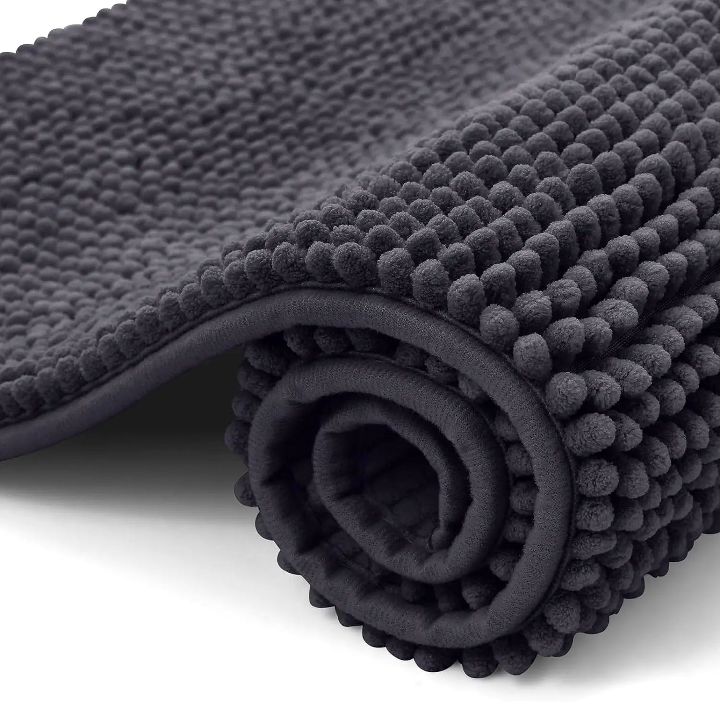 Chenille Bathroom Rug – Soft, Absorbent, and Non-Slip Bath Mat - Loovy #