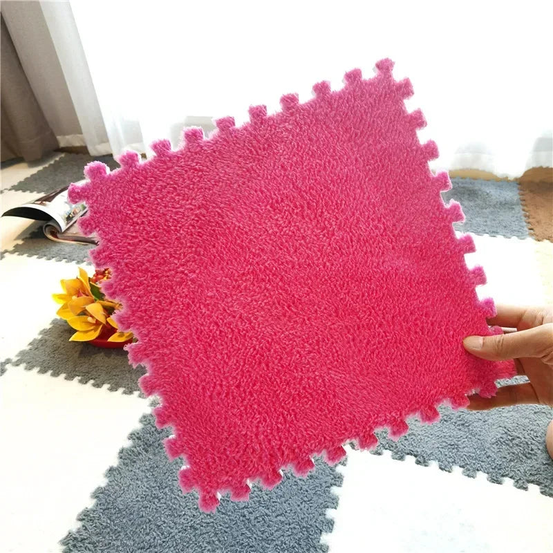 Soft and Safe Puzzle Mat for Babies – Plush Anti-Shock Play Mat for Living Room and Bedroom - Loovy