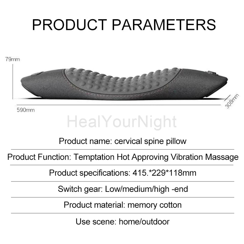 Electric Waist Support Massage Pillow – Pain Relief and Sleep Comfort - Loovy #