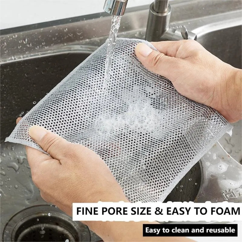 Magic Steel Wire Cleaning Cloth – Efficient and Eco-Friendly Kitchen Helper - Loovy #