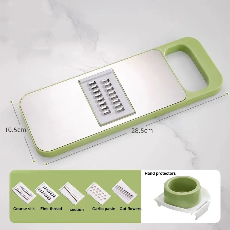 Multifunctional Vegetable Slicer with Basket - Cutter, Shredder & Grater - Loovy #