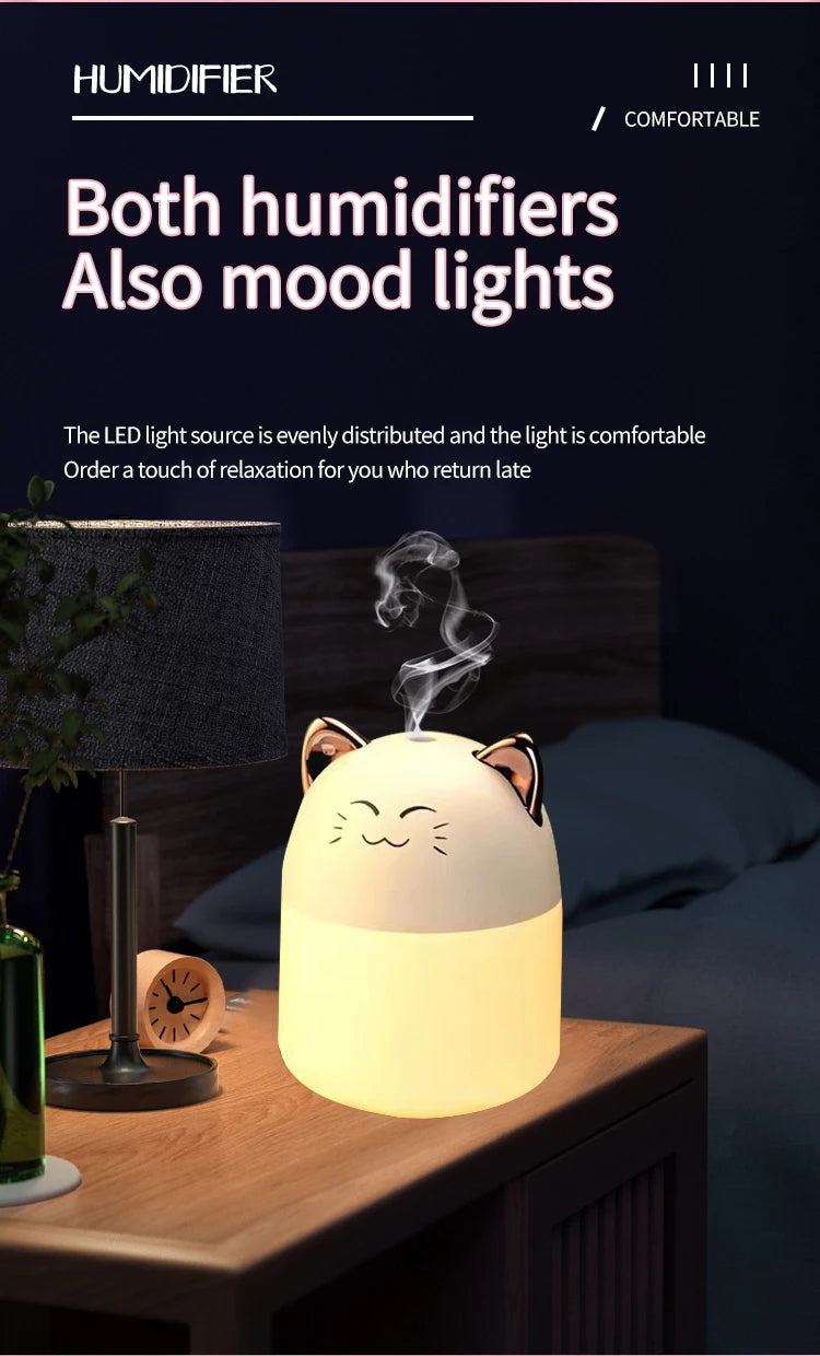 Adorable Mini Pet Humidifier: Enhance Your Space with Style and Comfort - Loovy #
