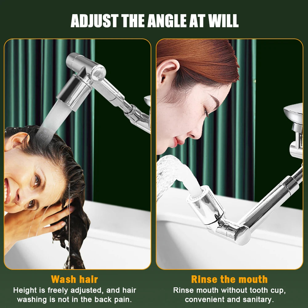 1440° Rotating Faucet Extender - 2 Spray Modes for Kitchen & Bathroom - Loovy #