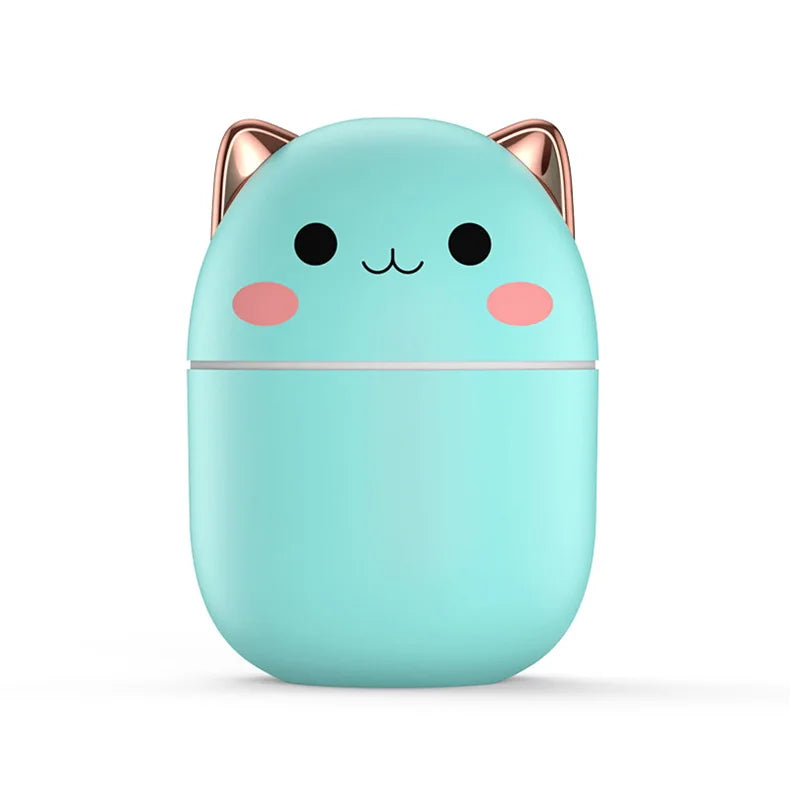 Portable 200ml Air Humidifier with Night Light – Kawaii Aroma Diffuser - Loovy #