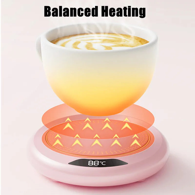 Thermostatic Heating Coaster - Keeps Drinks Warm with 3-Speed Control - Loovy #