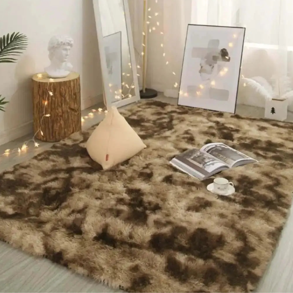 Modern Minimalist Luxury Living Room Carpet - Silk Wool Non-Slip Rug - Loovy #