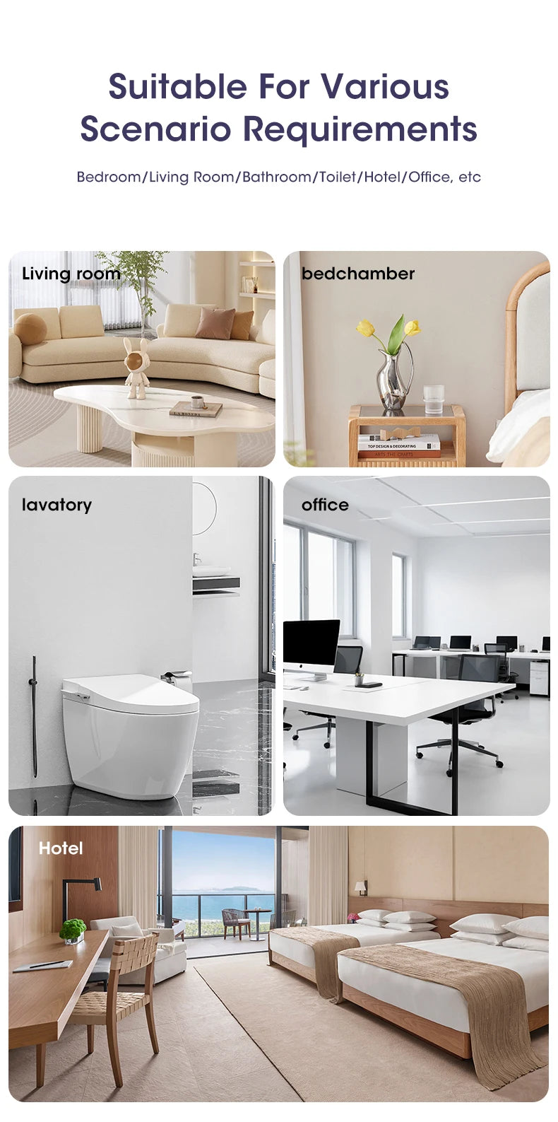 60㎡ Oil Aromatherapy Diffuser – Wall-Mounted & Desktop Air Purifying Machine with Colorful Night Light - Loovy #