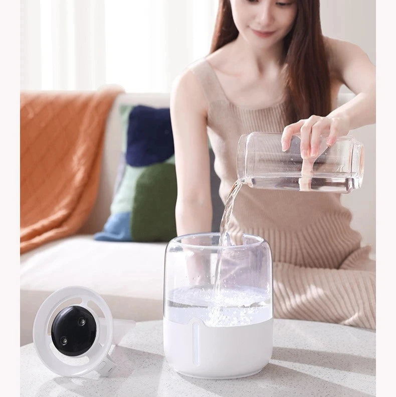 USB-Powered 6.8L Quiet Dual Spray Humidifier with Night Light - Loovy #