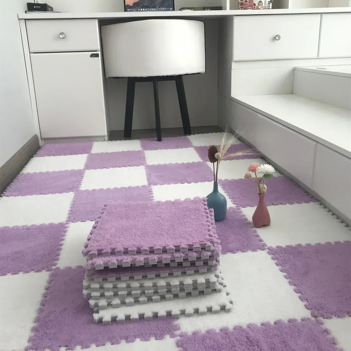 Soft and Safe Puzzle Mat for Babies – Plush Anti-Shock Play Mat for Living Room and Bedroom - Loovy #