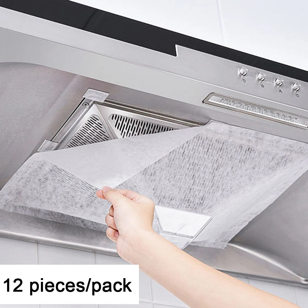 12 Pack Range Hood Filters - Oil-Absorbing Paper for Clean & Efficient Cooking - Loovy #