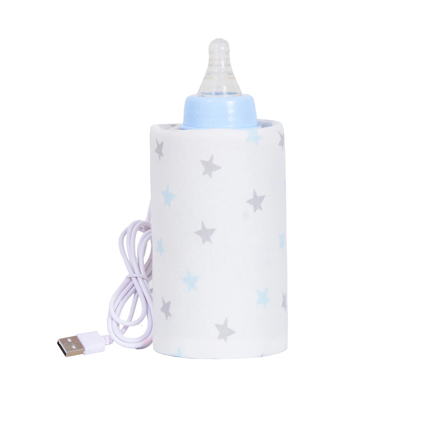 USB Milk & Water Warmer Bag – Portable Baby Bottle Heater for Travel, Stroller, and Nursing | Insulated Cartoon Design, 180ml Capacity - Loovy #