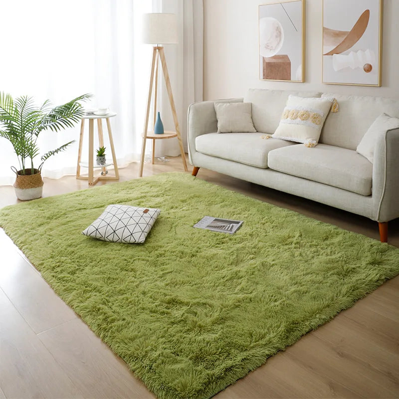 Fluffy Non-Slip Carpet – Modern Bedroom & Living Room Rug for Home Décor - Loovy #