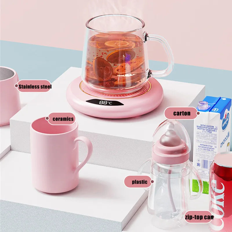Thermostatic Heating Coaster - Keeps Drinks Warm with 3-Speed Control - Loovy #
