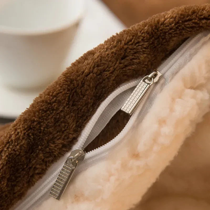 Cozy Wool Throw Blanket – Double-Sided Winter Bedspread for Warmth and Comfort - Loovy #