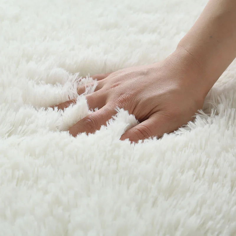 Fluffy Non-Slip Carpet – Modern Bedroom & Living Room Rug for Home Décor - Loovy #
