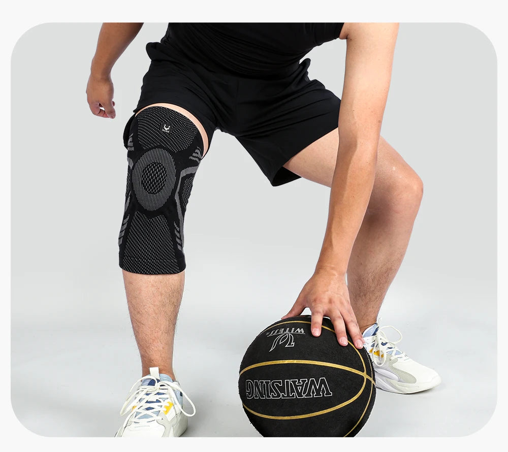 Professional Knee Support Brace for Seniors & Athletes - Compression Patella Sleeve with Shock-Absorbing Silicone | Arthritis & Sports Injury Relief