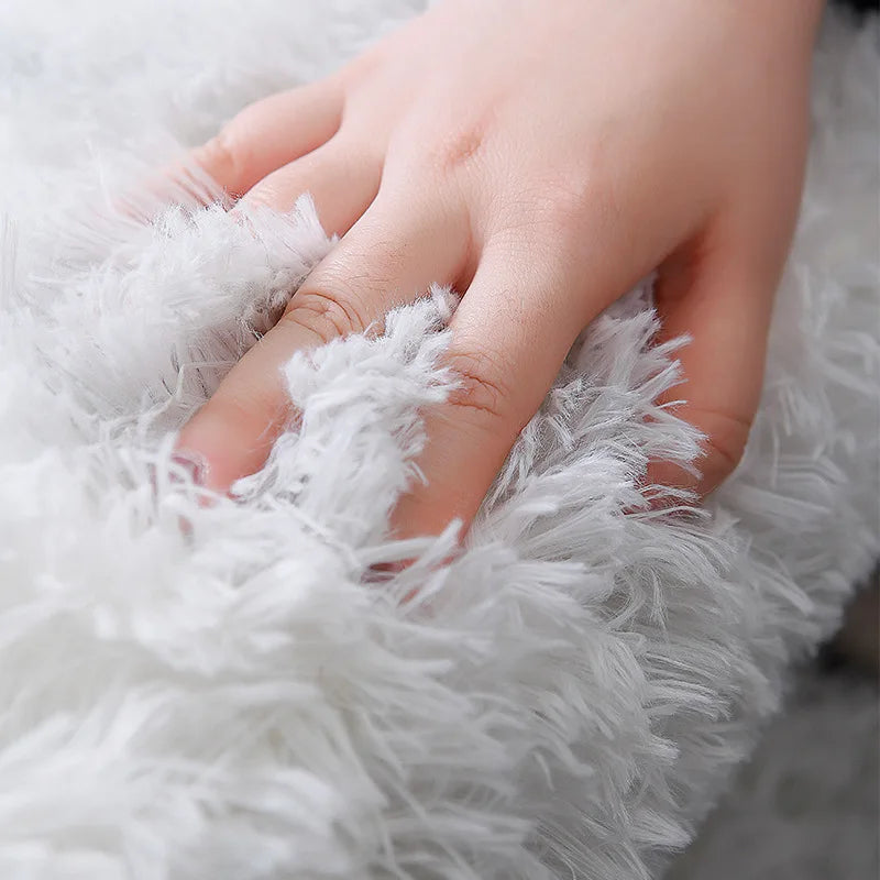 Fluffy Non-Slip Carpet – Modern Bedroom & Living Room Rug for Home Décor - Loovy #