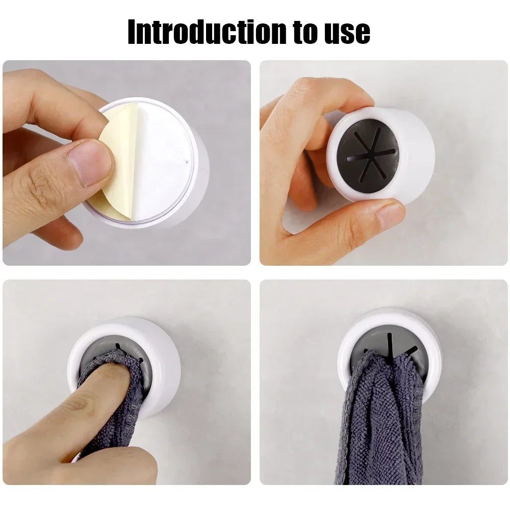Self-Adhesive Towel Hooks - Wall Mounted for Bathroom & Kitchen - Loovy #