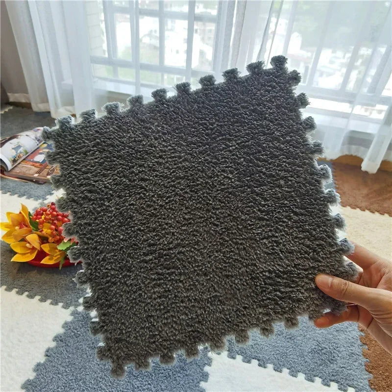 Soft and Safe Puzzle Mat for Babies – Plush Anti-Shock Play Mat for Living Room and Bedroom - Loovy #