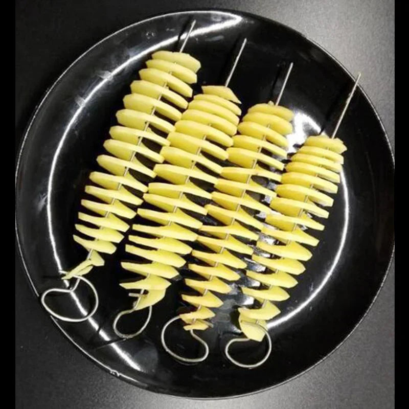 Whirlwind Potato Spiral Cutter - Creates Perfect Spiral Potato Slices - Loovy #