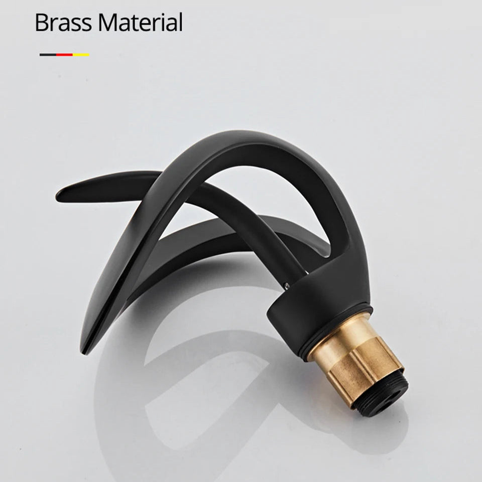 Creative Matte Golden Bathroom Basin Faucet – Modern Elegance for Your Sink - Loovy #