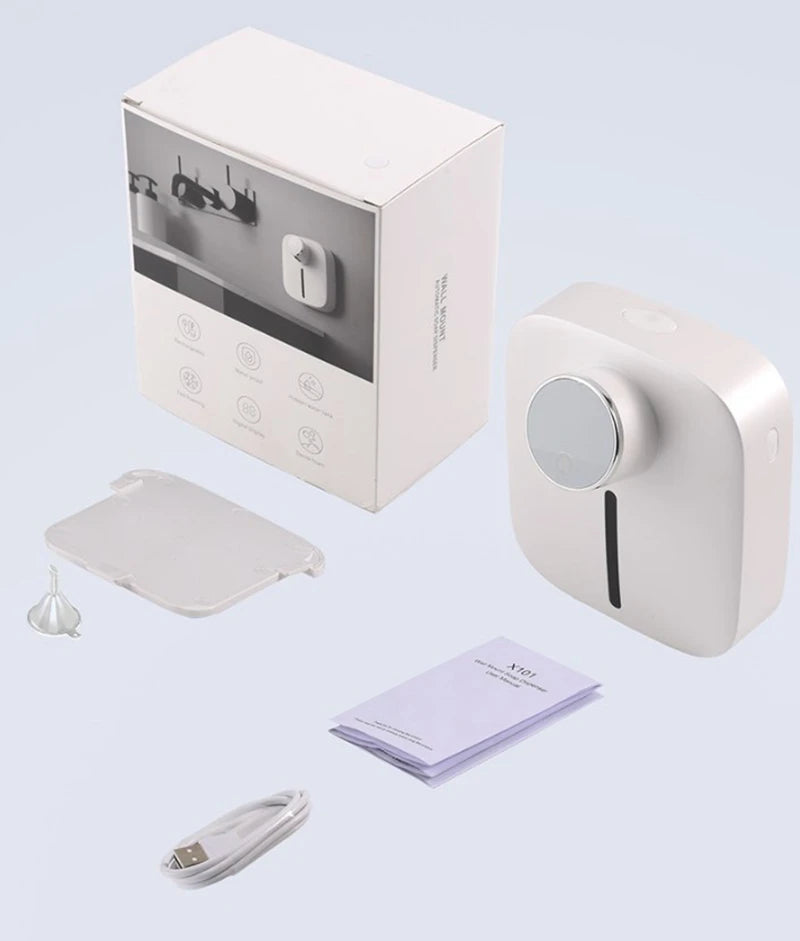 Wall-Mounted Automatic Soap Dispenser with LED Display and Infrared Sensor - Loovy #