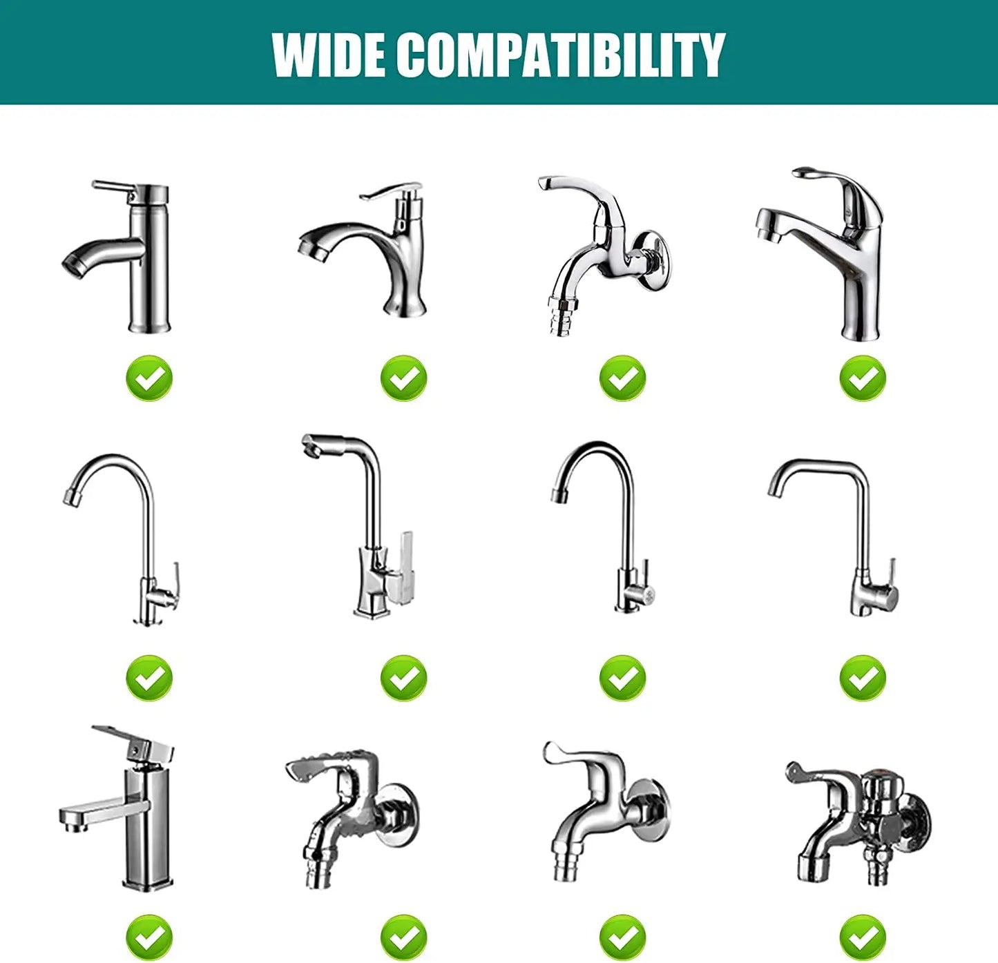 1440° Rotating Faucet Extender - 2 Spray Modes for Kitchen & Bathroom - Loovy #
