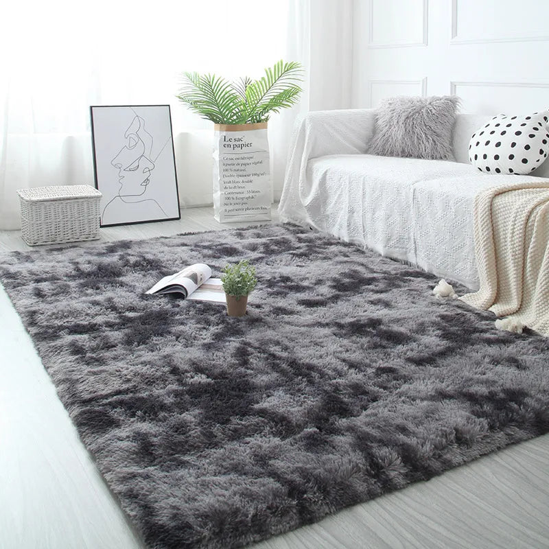Fluffy Non-Slip Carpet – Modern Bedroom & Living Room Rug for Home Décor - Loovy #