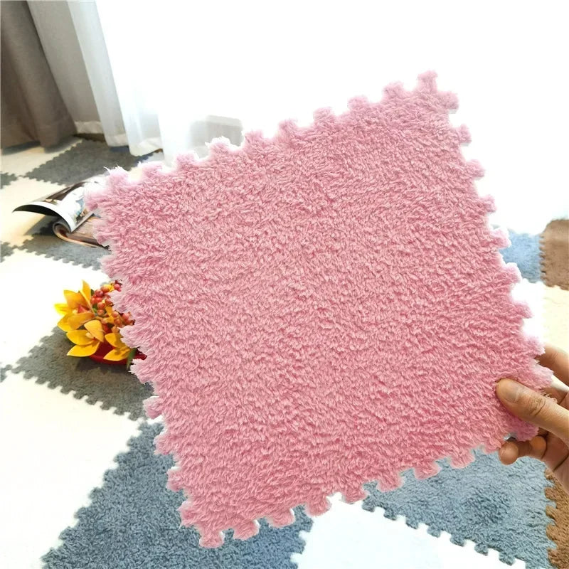Soft and Safe Puzzle Mat for Babies – Plush Anti-Shock Play Mat for Living Room and Bedroom - Loovy