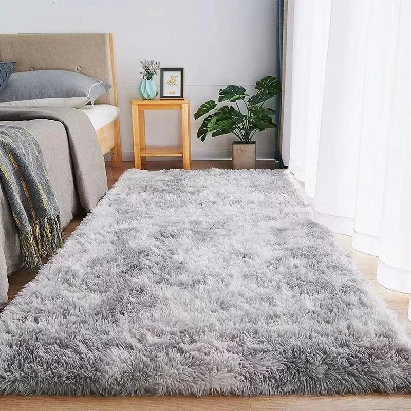 Modern Minimalist Rectangle Plush Carpet for Bedroom and Living Room - Loovy #