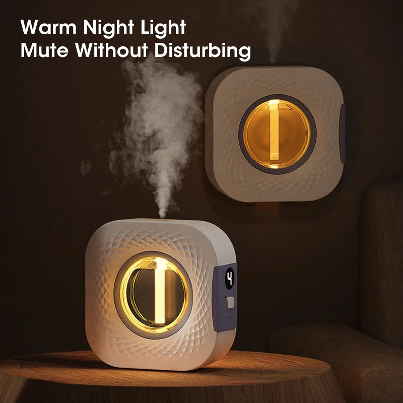 60㎡ Oil Aromatherapy Diffuser – Wall-Mounted & Desktop Air Purifying Machine with Colorful Night Light - Loovy #
