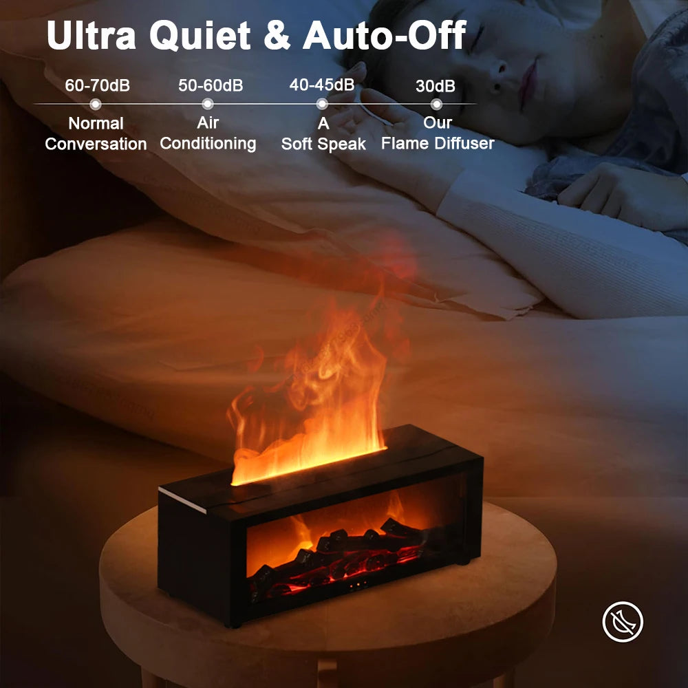 Flame Aroma Humidifier with Essential Oil Diffuser & Remote Control - Loovy #