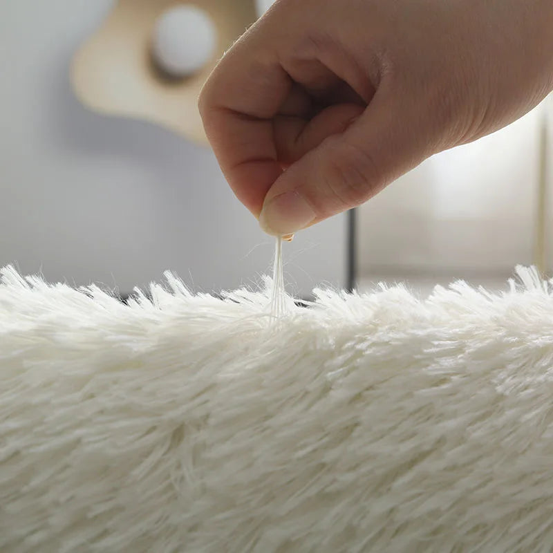 Fluffy Non-Slip Carpet – Modern Bedroom & Living Room Rug for Home Décor - Loovy #