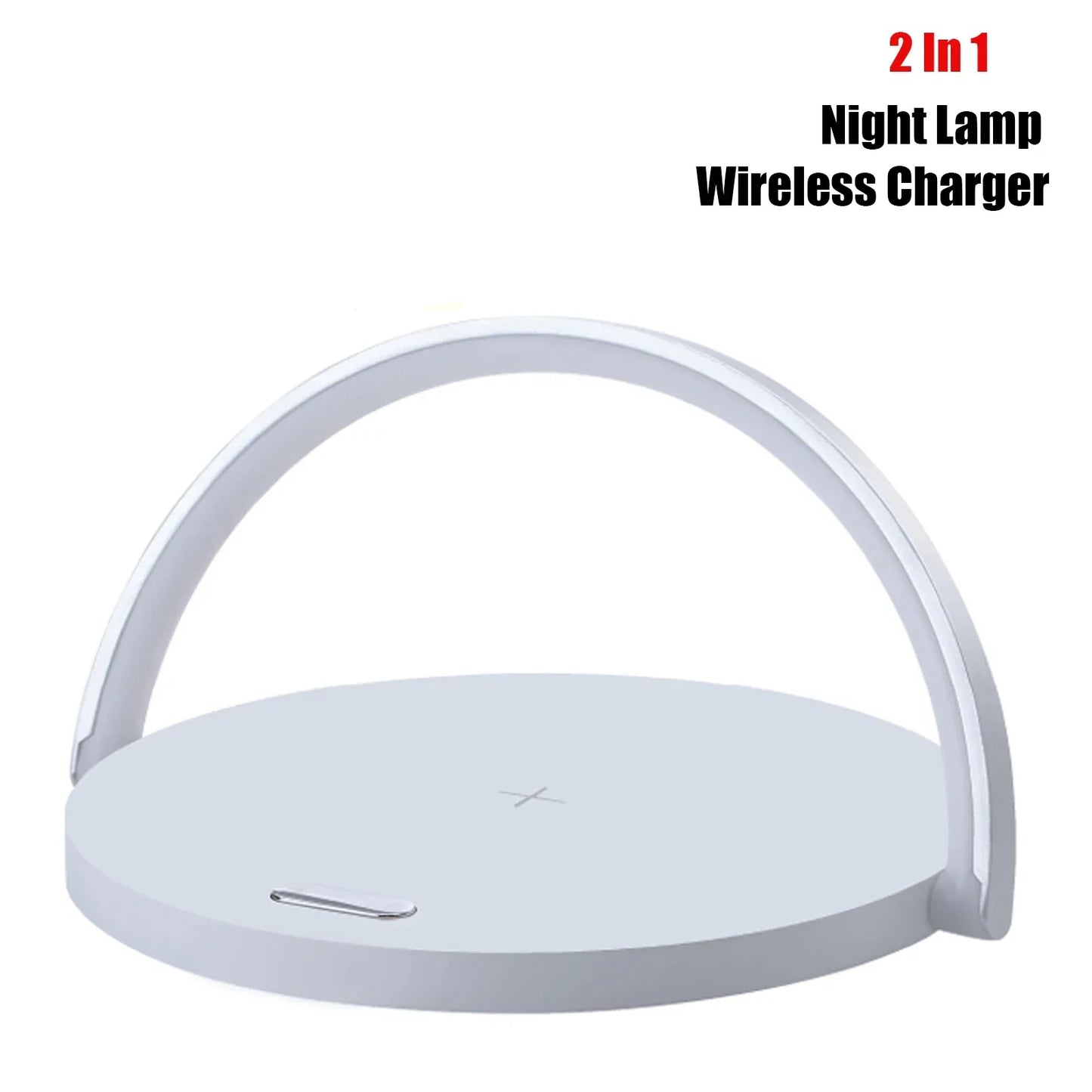 Multifunction Wireless Charger with Bluetooth Speaker & Wooden Table Lamp - Loovy #