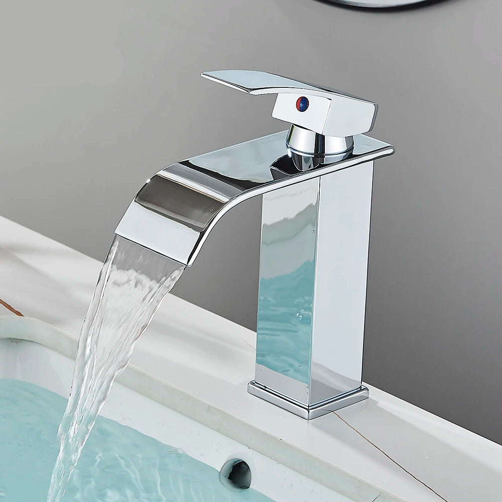 Waterfall Bathroom Basin Faucet – Elegant and Functional - Loovy