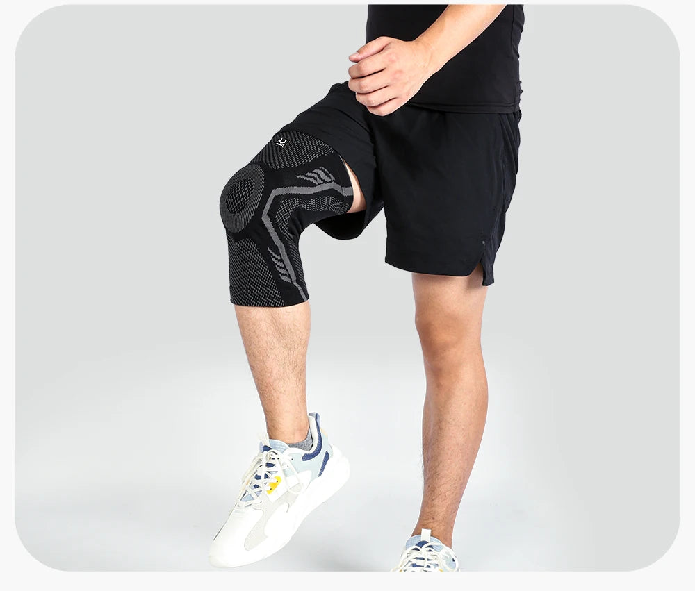 Professional Knee Support Brace for Seniors & Athletes - Compression Patella Sleeve with Shock-Absorbing Silicone | Arthritis & Sports Injury Relief