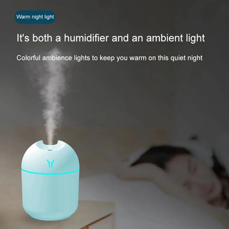 Portable USB Mini Humidifier with Aromatherapy Function – Compact, Quiet, and Efficient - Loovy #