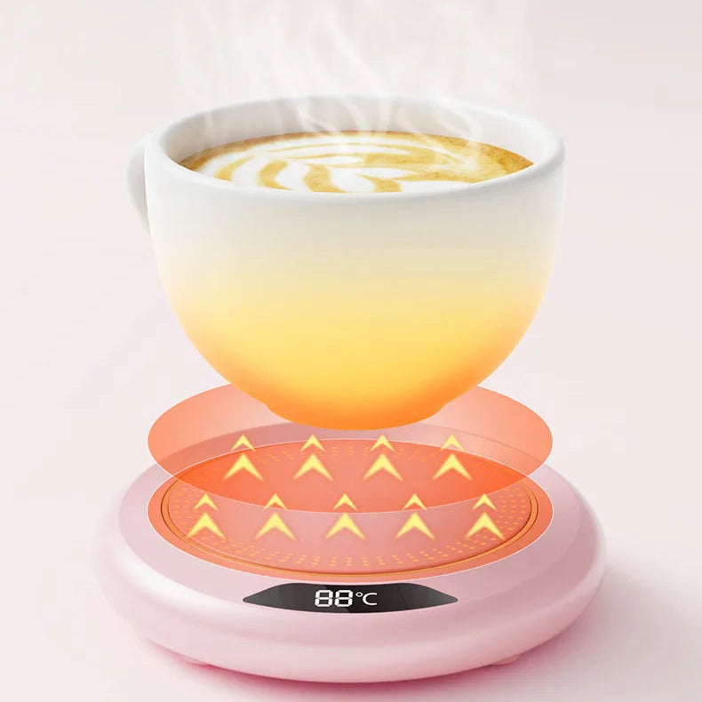 Thermostatic Heating Coaster - Keeps Drinks Warm with 3-Speed Control - Loovy #