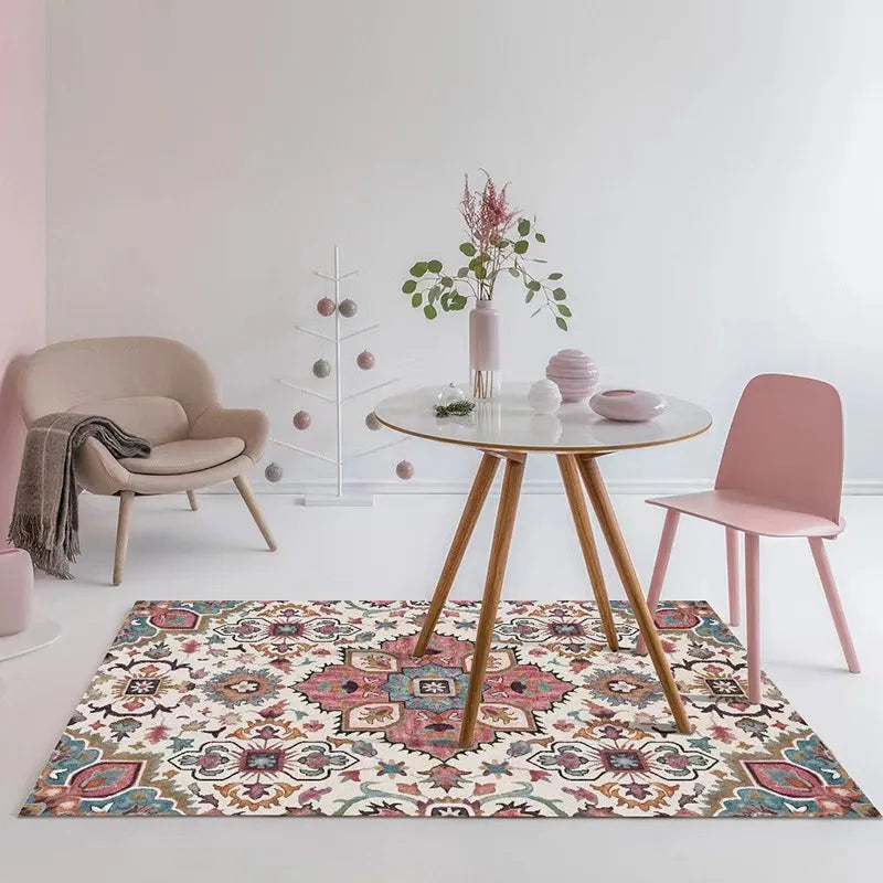 American Country Style Crystal Pile Carpet – Non-Slip Machine Washable Rug for Living Rooms, Bedrooms, and More - Loovy #
