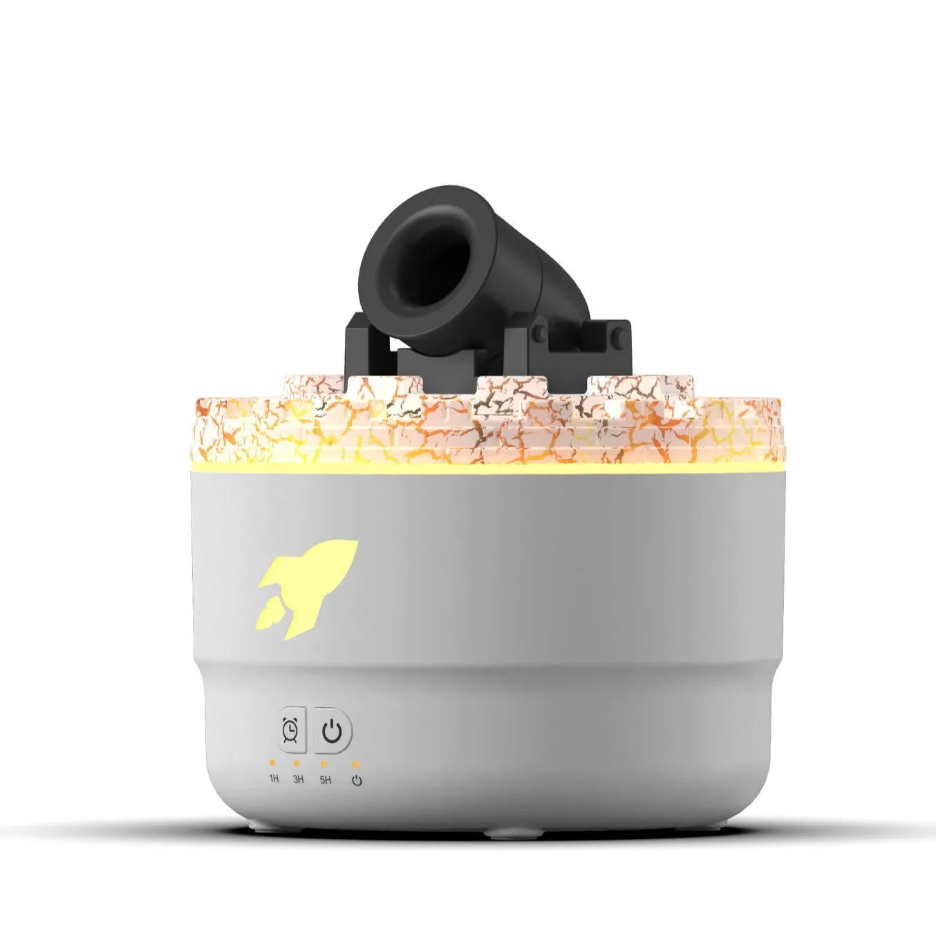 Volcanic Crack Light Cannons Humidifier – Essential Oil Diffuser with Aromatherapy and Visual Effects - Loovy #