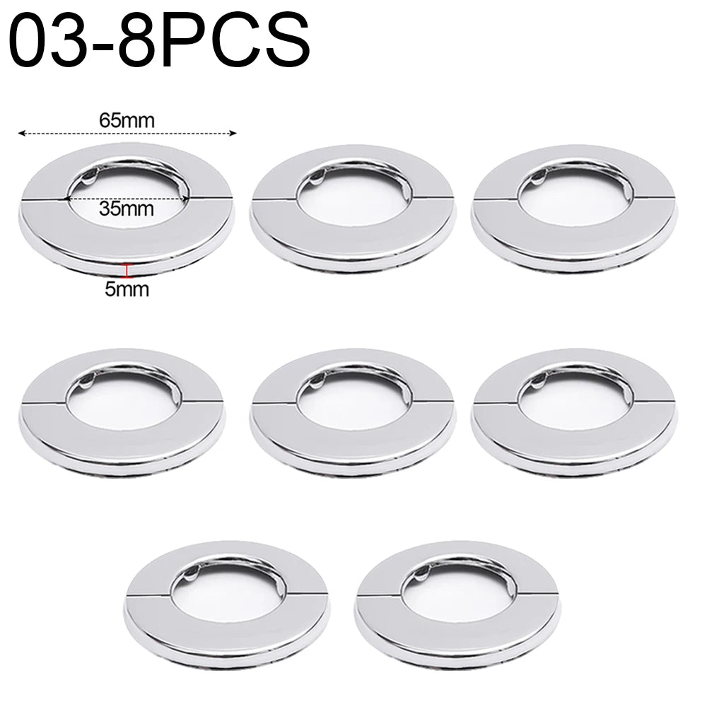 Decorative Stainless Steel Faucet Cover – Self-Adhesive Water Pipe Wall Hole Covers for Bathroom & Kitchen - Loovy #